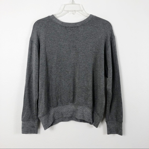 Daydreamer Sparkle Crew Pullover Gray Sweatshirt - Picture 5 of 6
